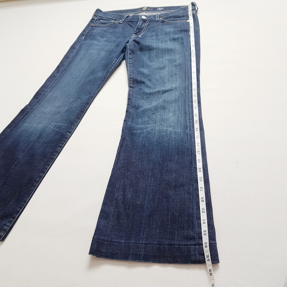 7FAM Dojo Denim Medium Dark Wash 29 - Picture 7 of 8
